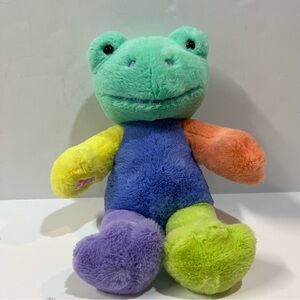 Build A Bear Happy Colors Frog Plush Colorblock Spring Multicolor Stuffed 2023